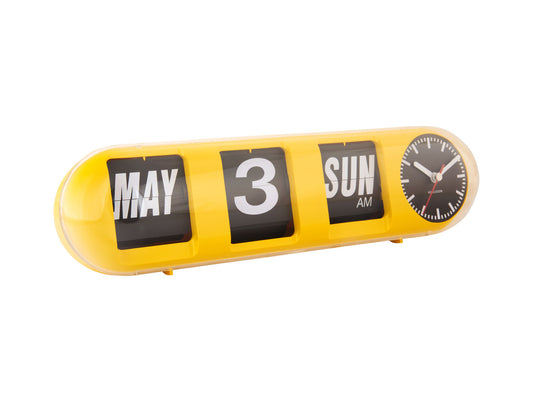 Karlsson vægur Tube Flip – Knaldgul