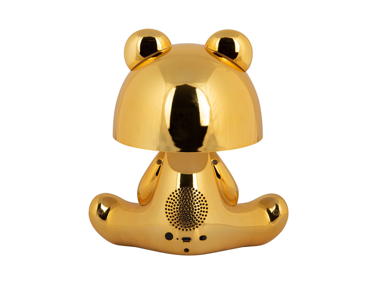 Leitmotiv bordlampe Bear LED - guld med Bluetooth