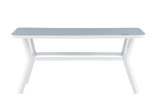 Virya havebord - 160 × 90 cm - grå, hvid - billede 1