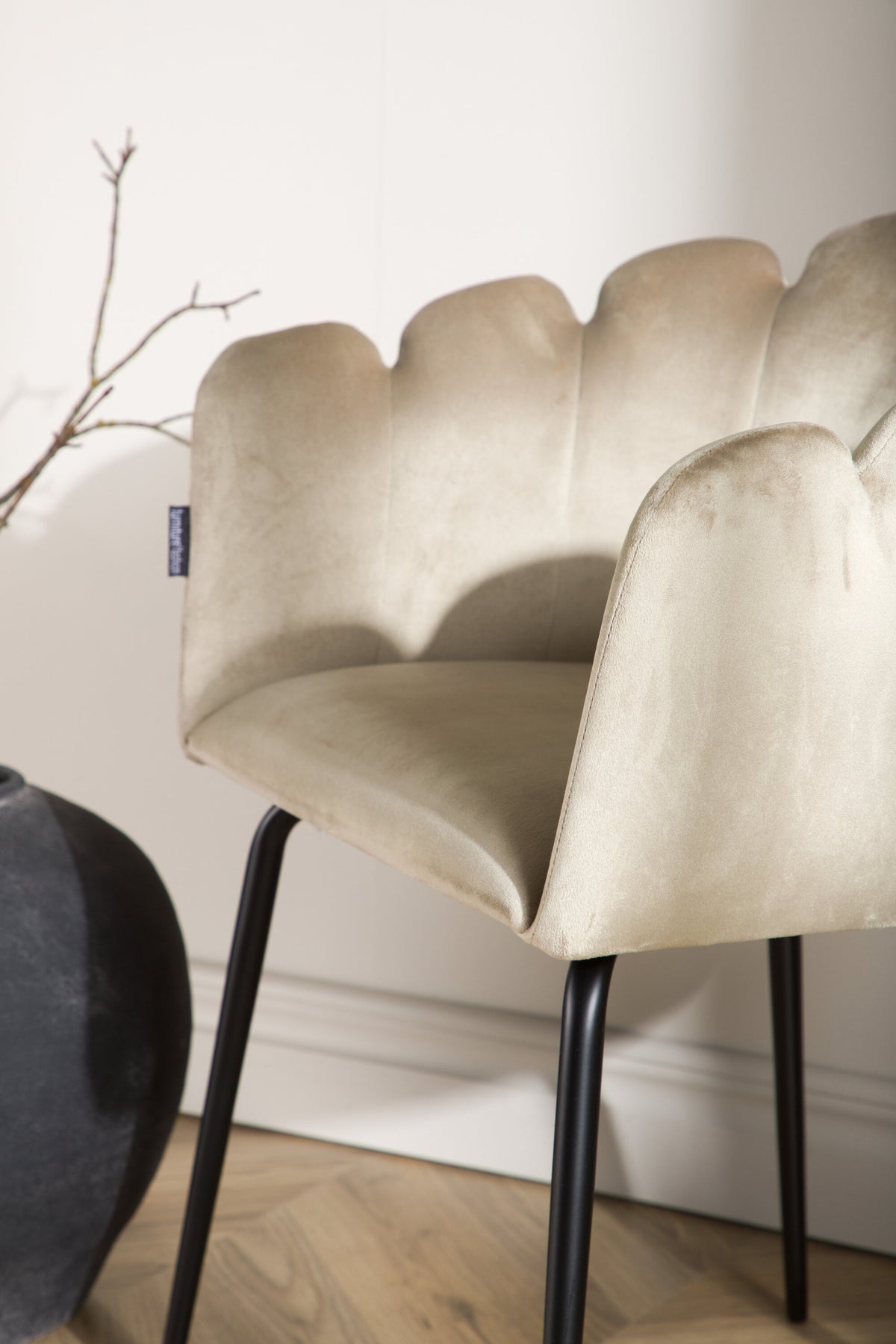 Limhamn spisebordsstol - beige, sort - billede 16