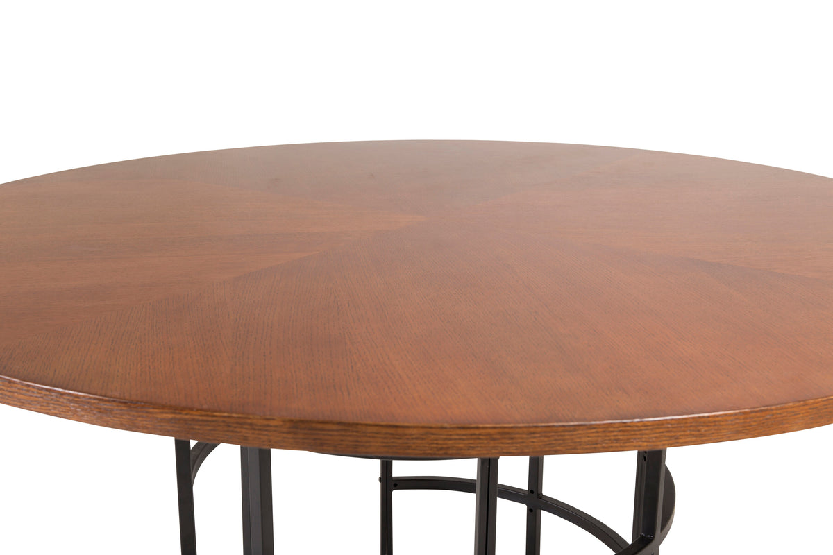 Copenhagen rundt spisebord - Ø140 cm - sort, brun - billede 2