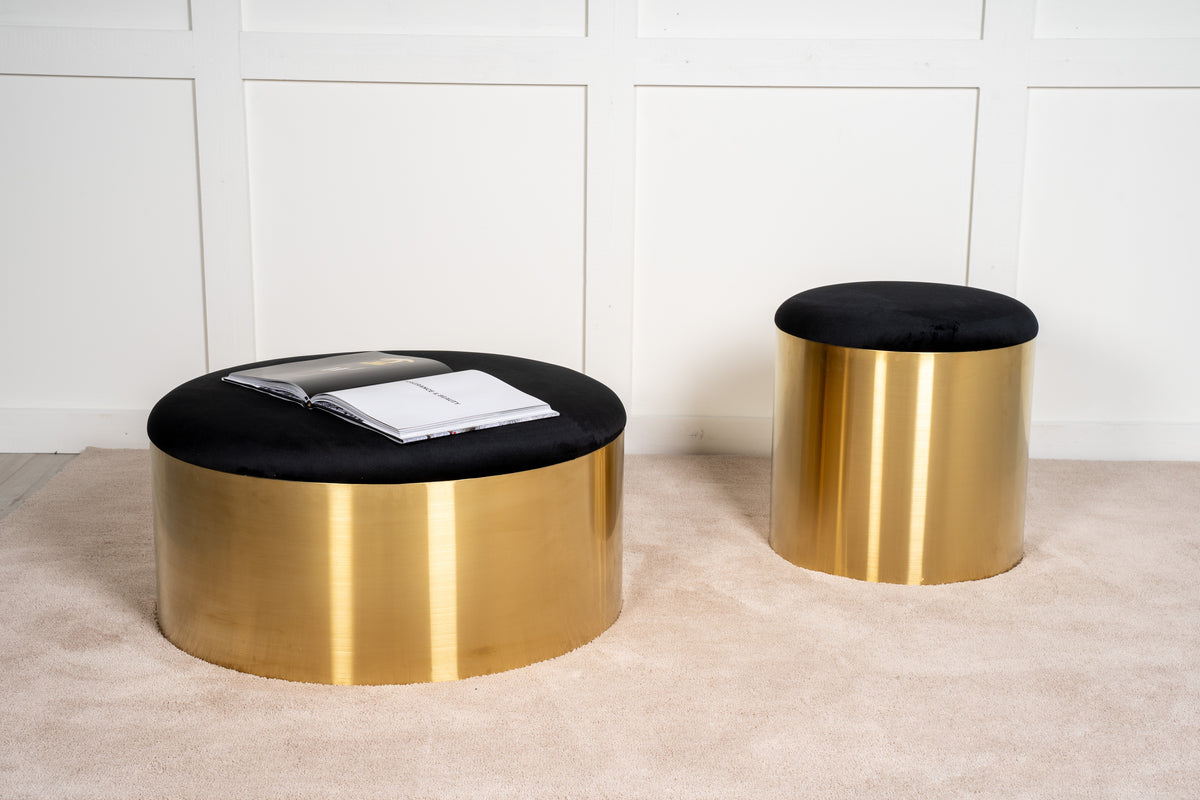 Puff Ottoman ⌀75 Guld