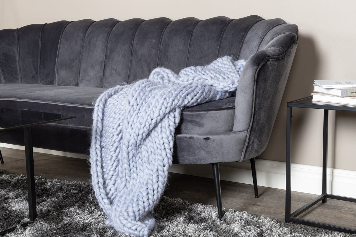 Calais 3-personers sofa - sort, mørkegrå - billede 6