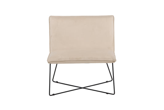 X-lounge loungestol - beige, sort - billede 1