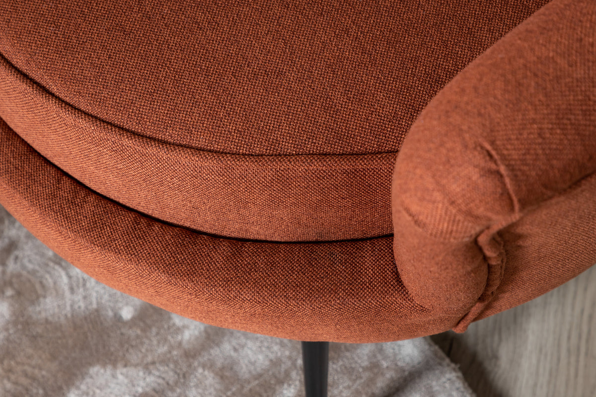 Calais 3-personers sofa - sort, rød - billede 9