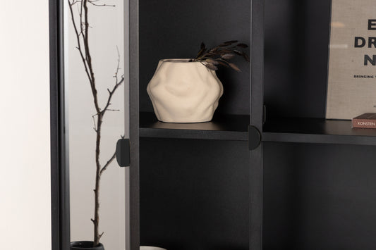 Piring Vitrineskab 40 x 190 x 90 Sort