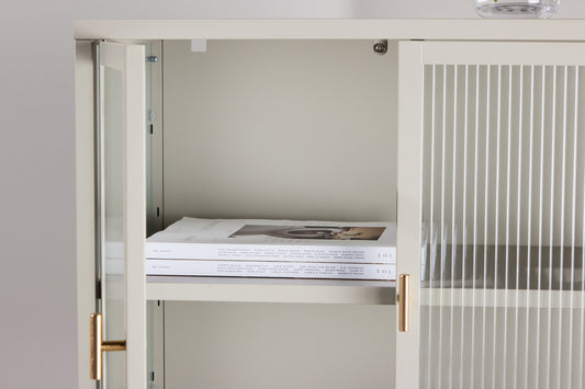 Garis Vitrineskab 40 x 80 x 70 Beige