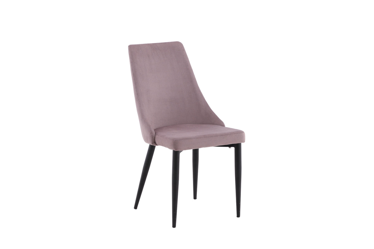 Leone spisebordsstole - støvet rosa, sort - 2 stk. - billede 13
