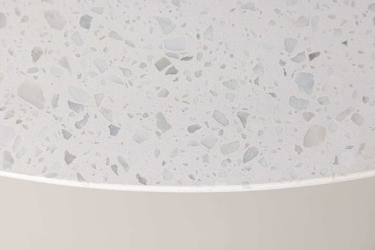 Razzia Rundt Spisebord ⌀106 Hvid Terrazzo