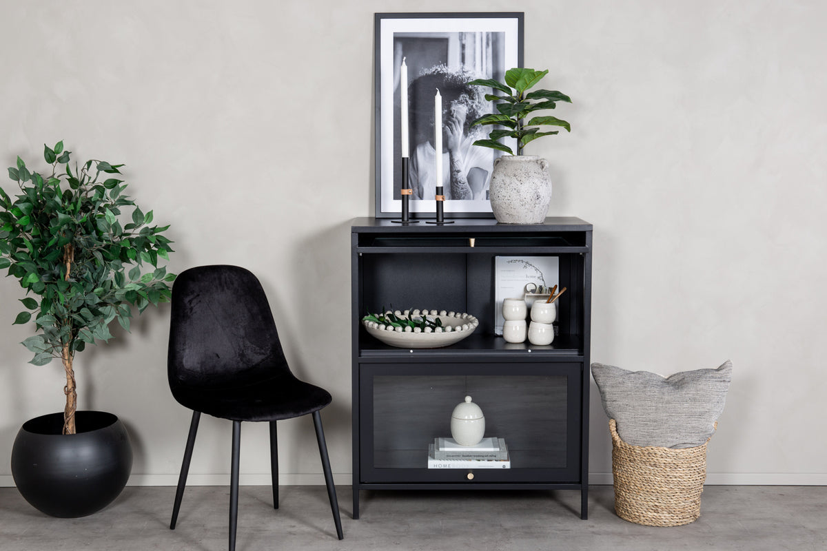 Bakal Vitrineskab 40 x 100 x 80 Sort