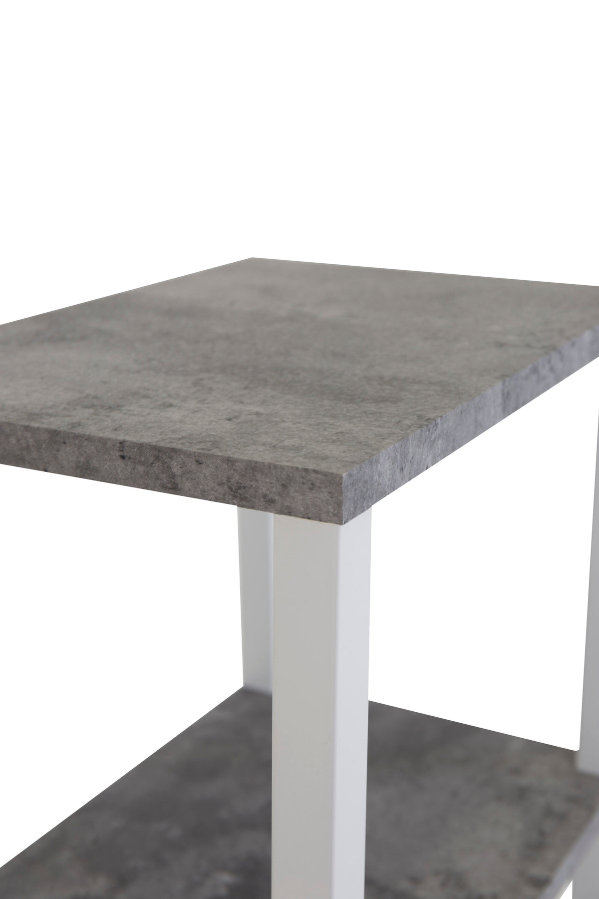 Rise sengebord - 45 × 30 cm - grå, hvid - billede 7