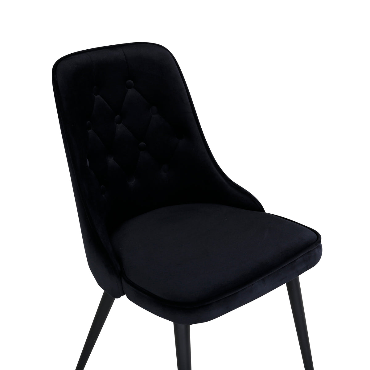 Velvet Deluxe spisebordsstole - sort - 2 stk. - billede 14