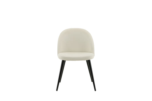 Velvet Spisebordsstol 2-stk Creme