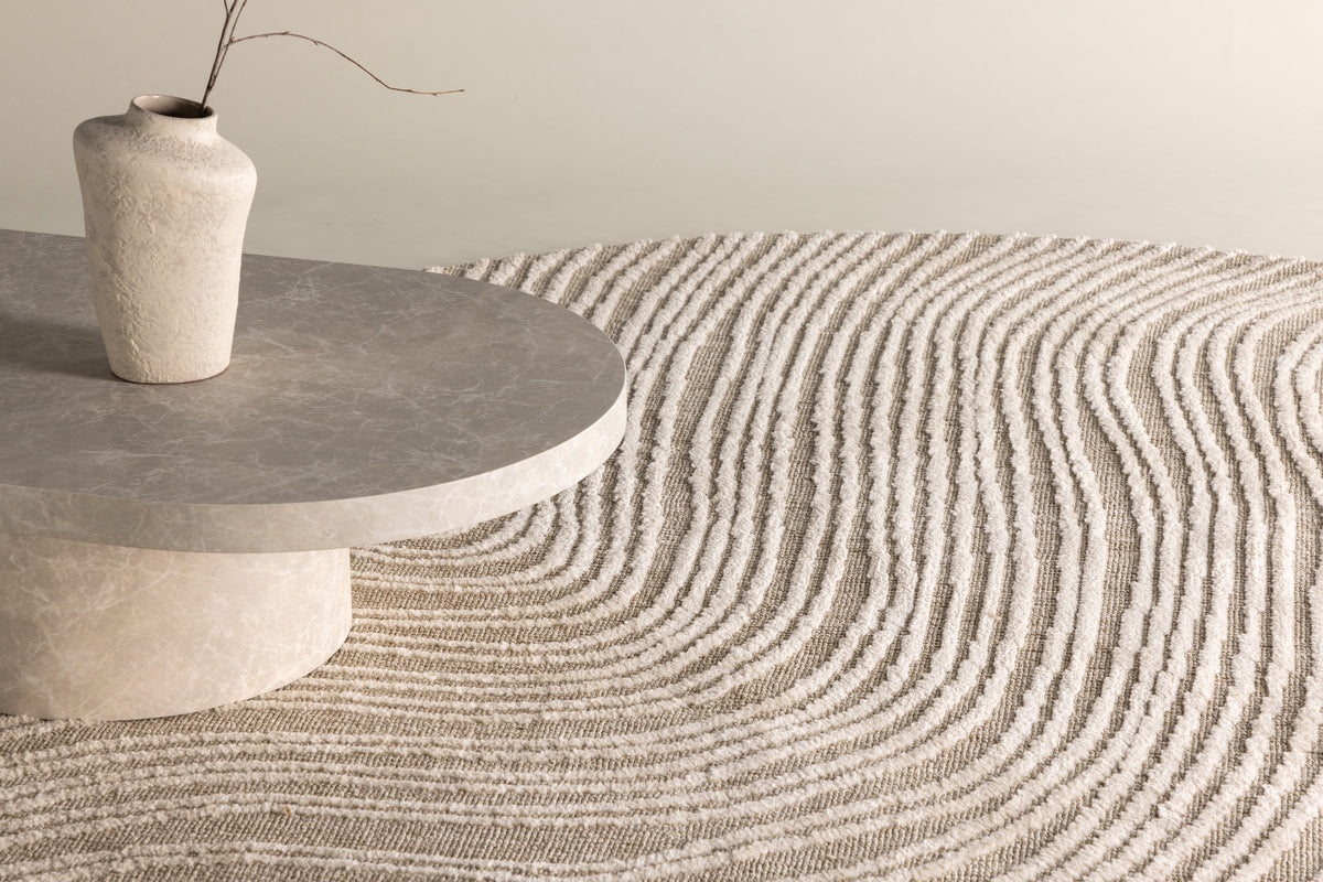 Melle Gulvtæppe ⌀200 Beige