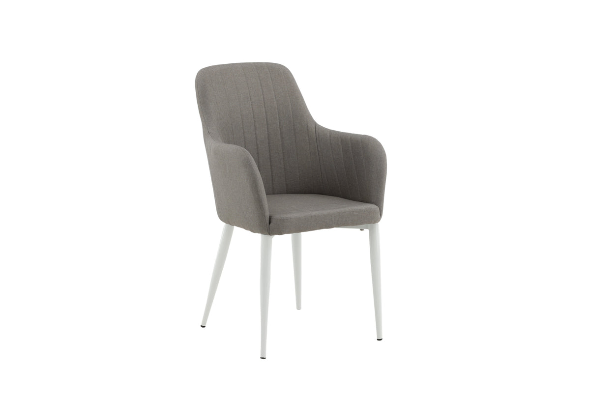 Comfort spisebordsstole - grå, hvid - 2 stk. - billede 13