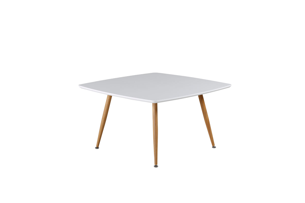 Plaza sofabord - 80 × 80 cm - natur, hvid - billede 4