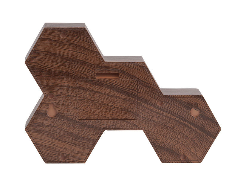 Karlsson vækkeur Six in the Mix – Mørkt træ