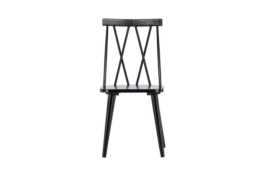 Mariette spisebordsstole - sort - 2 stk. - billede 1
