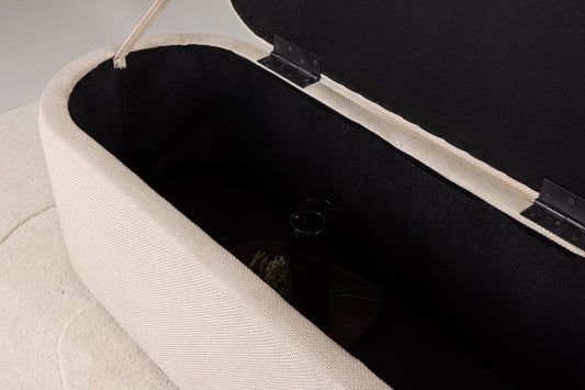 Potenza Ottoman 130 x 47 x 50 Beige