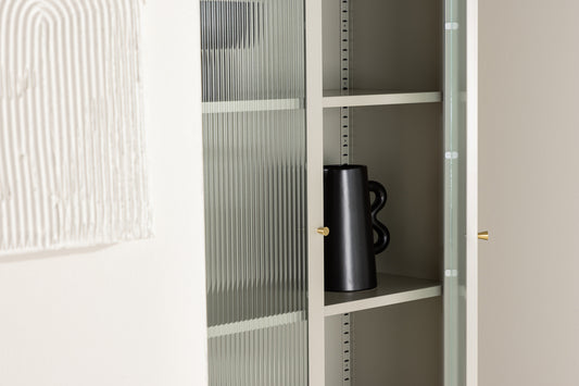 Lima Vitrineskab 35 x 180 x 80 Beige