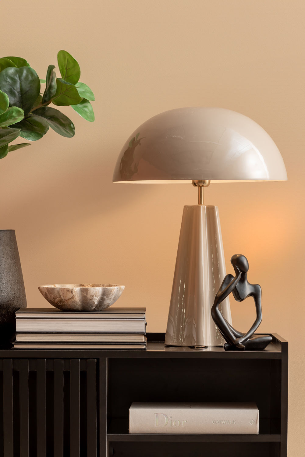 Leitmotiv bordlampe Amplio XL - varm grå