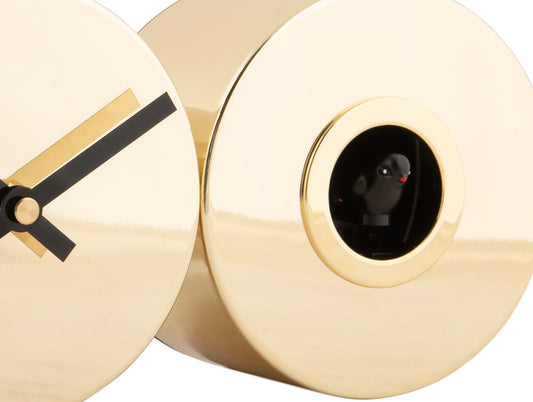 Karlsson vægur Duo Cuckoo - Forgyldt