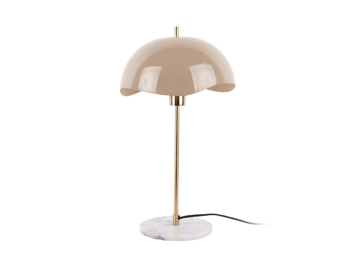 Leitmotiv bordlampe Waved Dome - lysebrun