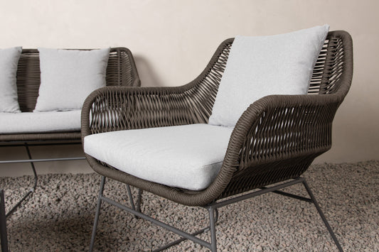 Davao Sofasæt Grå/Brun