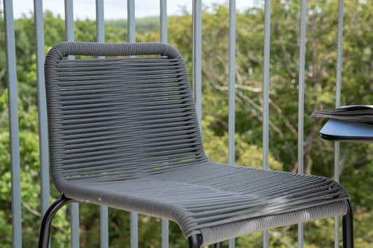 Lindos Barstol 2 stk Mørk Grå