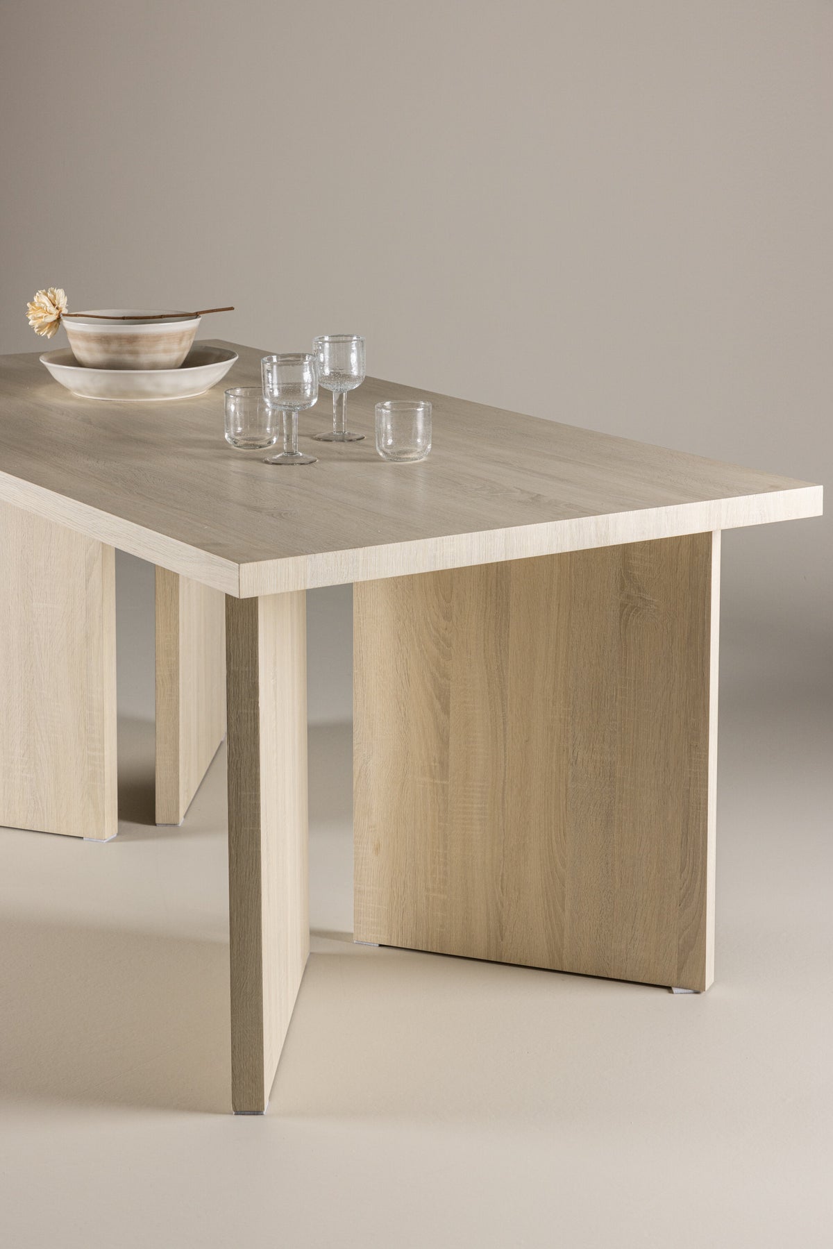 Bassholmen spisebord - 180 × 90 cm - hvidpigmenteret - billede 22