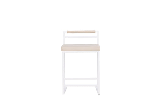 Opelika barstol - beige, hvid - billede 1