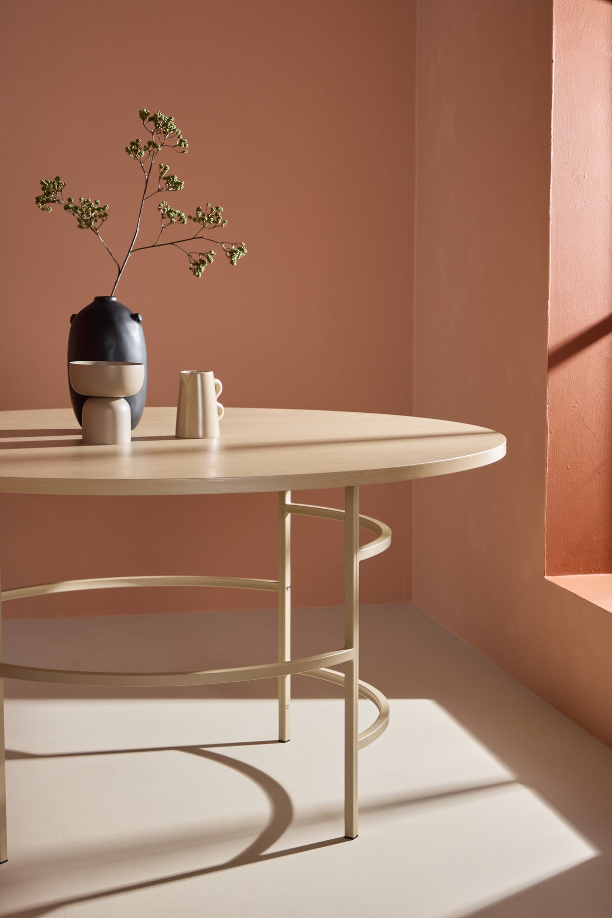 Copenhagen rundt spisebord - Ø140 cm - beige, hvidpigmenteret - billede 20