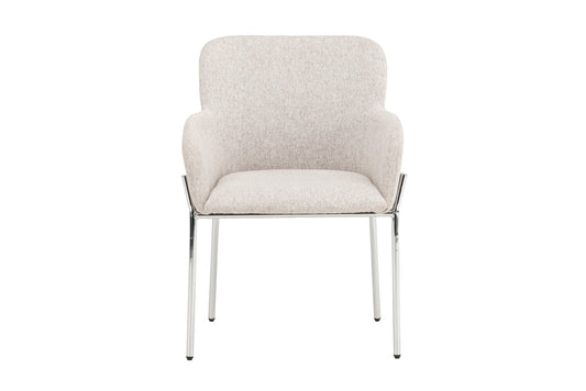Vätö spisebordsstol - beige, sølv - billede 1