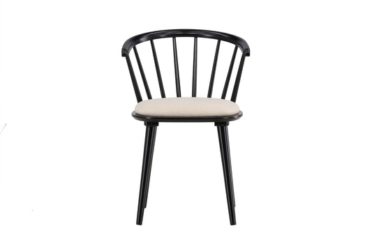 Bobby spisebordsstole - beige, sort - 2 stk. - billede 1