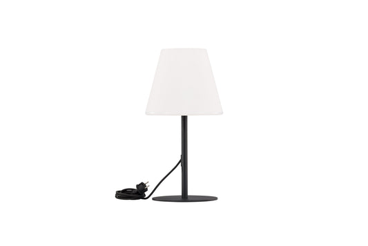 Moris bordlampe - Ø28 cm - sort, hvid - billede 1