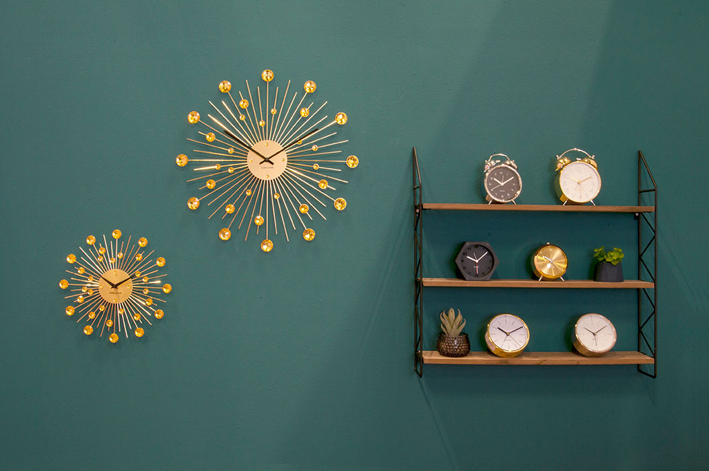 Karlsson vægur Sunburst Crystal – Guld