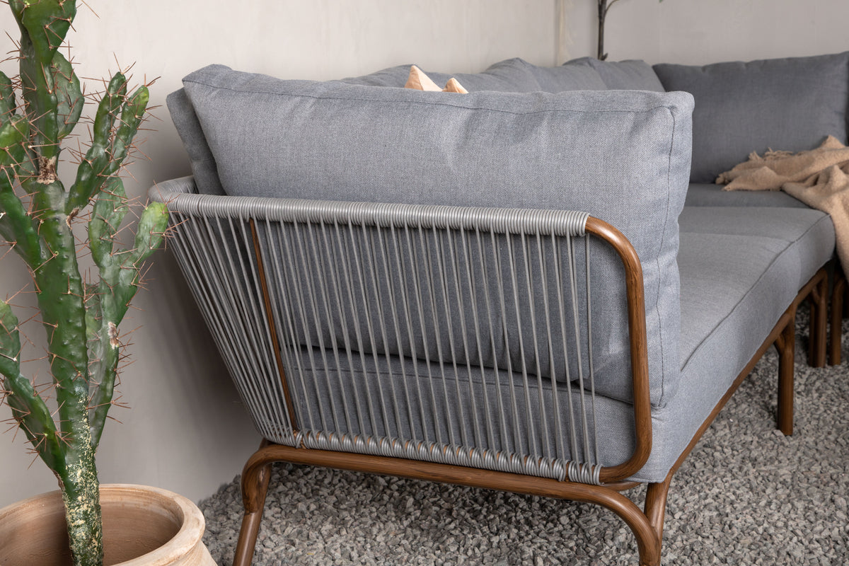 Roxo Hjørnesofa sæt Brun/Grå