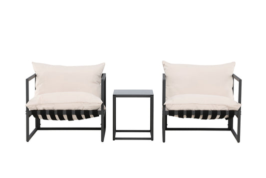 Messina Loungesæt Sort