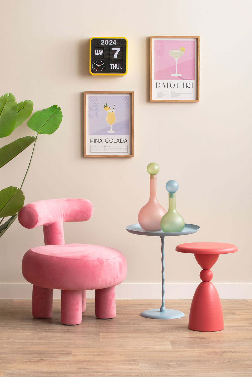 Karlsson vægur Mini Flip – Gul