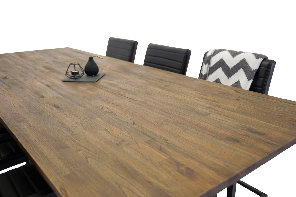 Padang Spisebord 200 x 100 med 6 Art Stole