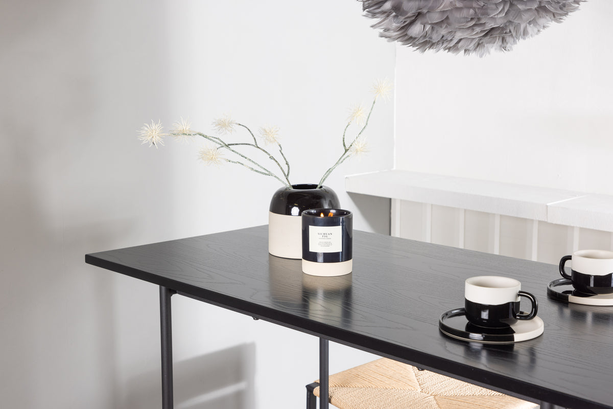 Polly & Rax barstol 2-pak natur + barbord 120 x 60 sort