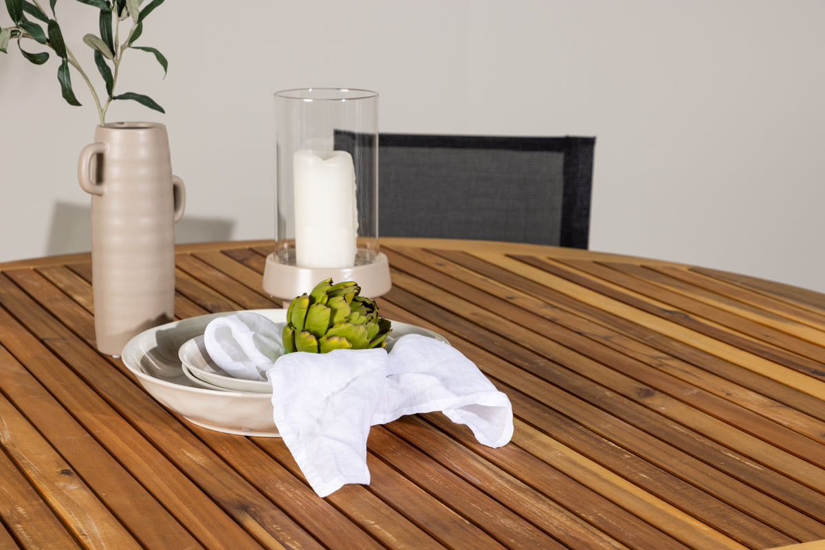 Tucumán Havebord ø150 & 6 Alina Havestole Sort