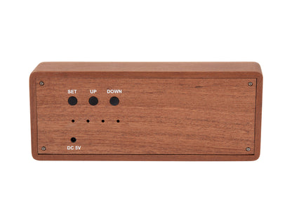 Karlsson vækkeur Solid Wood - Mørkt træ