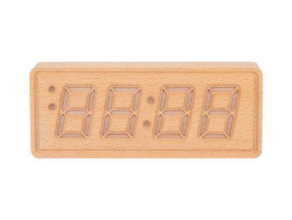 Karlsson vækkeur Solid Wood – Lyst træ