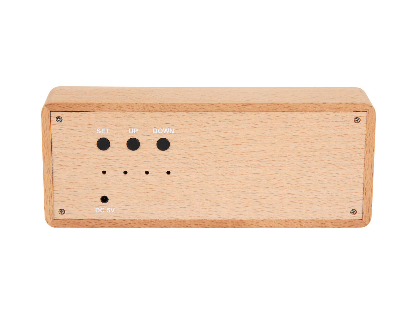 Karlsson vækkeur Solid Wood – Lyst træ