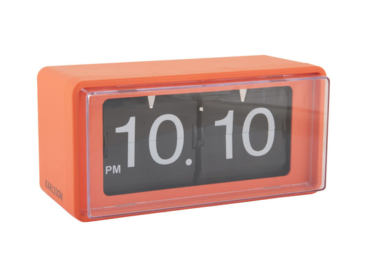 Karlsson væg-/bordur Retro Boxed Flip – Knaldorange