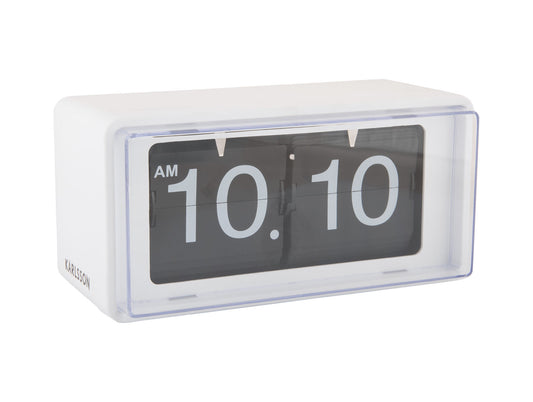 Karlsson væg-/bordur Retro Boxed Flip – Hvid