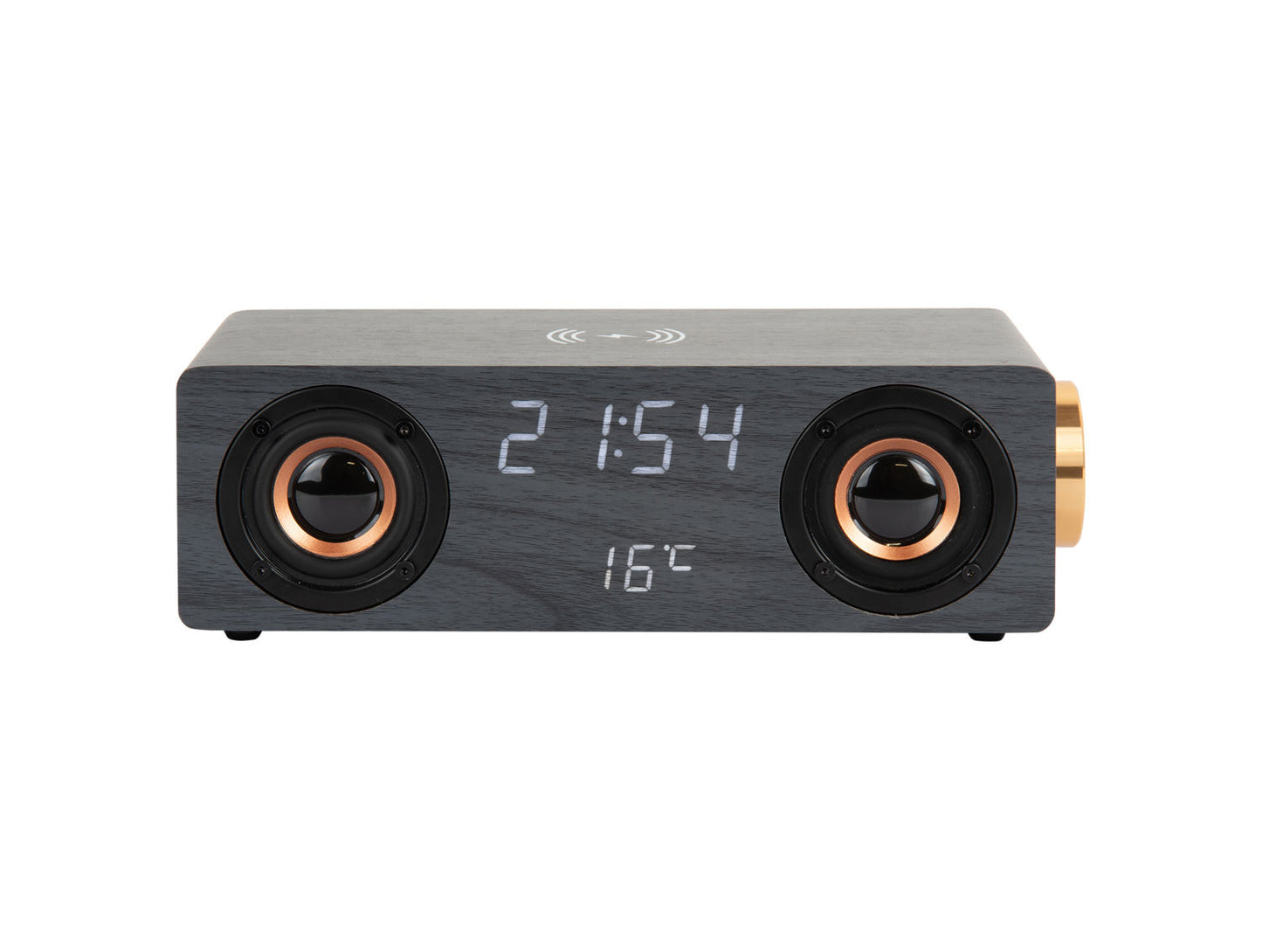 Karlsson vækkeur Classic BT Speaker med telefonoplader – Sort