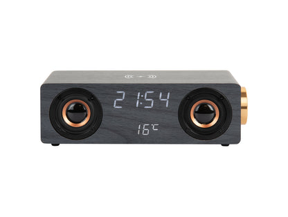 Karlsson vækkeur Classic BT Speaker med telefonoplader – Sort