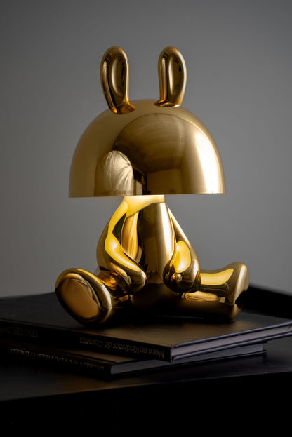 Leitmotiv bordlampe Bunny LED - guld med Bluetooth